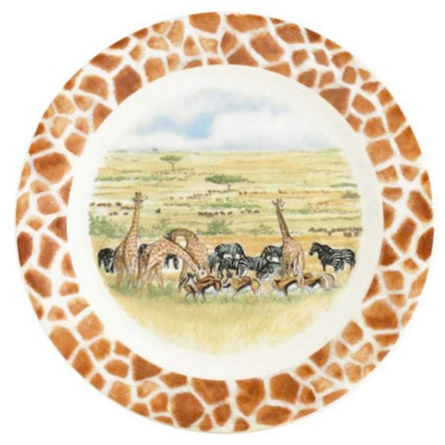 Safari Wine Bottle Coaster by Faiencerie De Gien-1