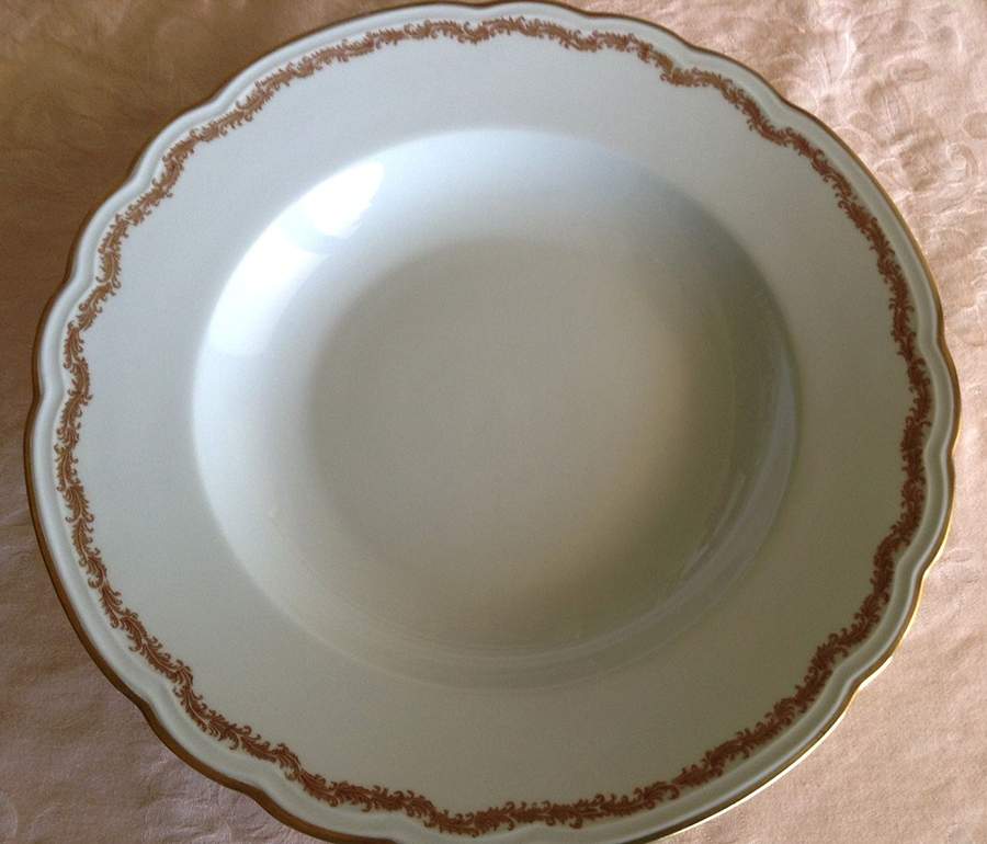 GIN342 Rim Soup Bowl by Ginori 1735-1