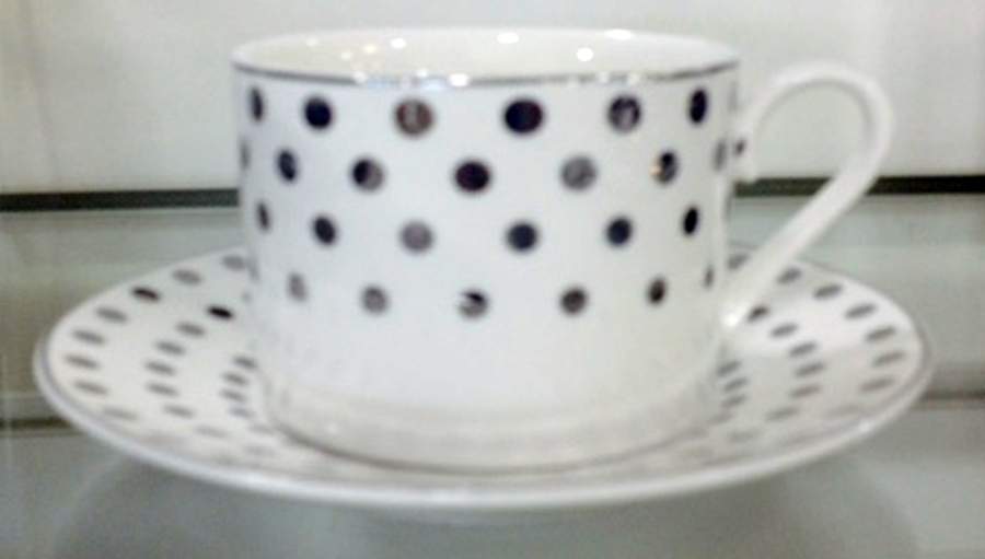 GTW4 Flat Cup & Saucer Set by Grace's Teaware-1