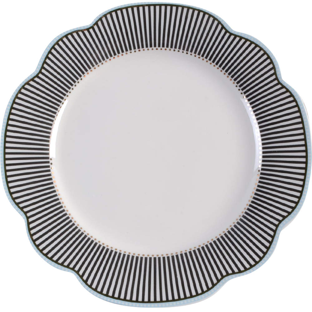 Scallop Navy Salad Plate by Grace's Teaware-1
