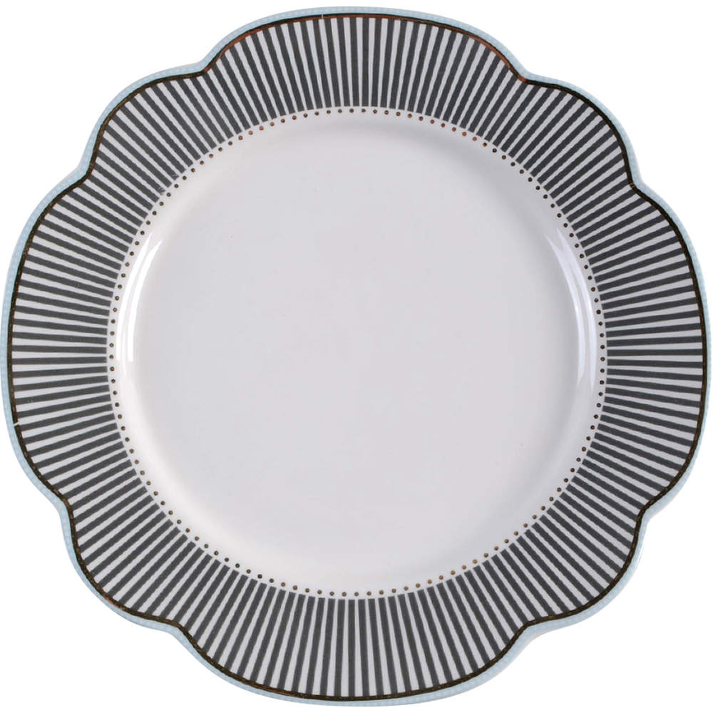 Scallop Navy Dinner Plate by Grace's Teaware-1