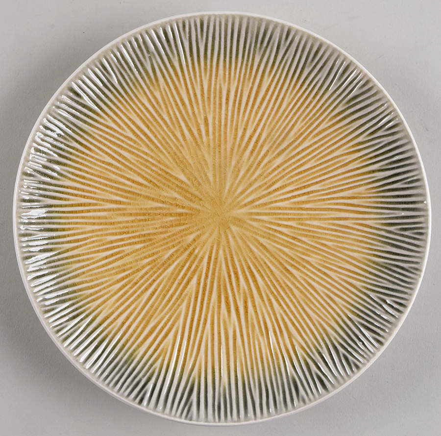 Shangri La Court Amber Salad Plate by Gibson Designs-1