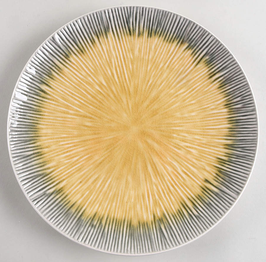 Shangri La Court Amber Dinner Plate by Gibson Designs-1
