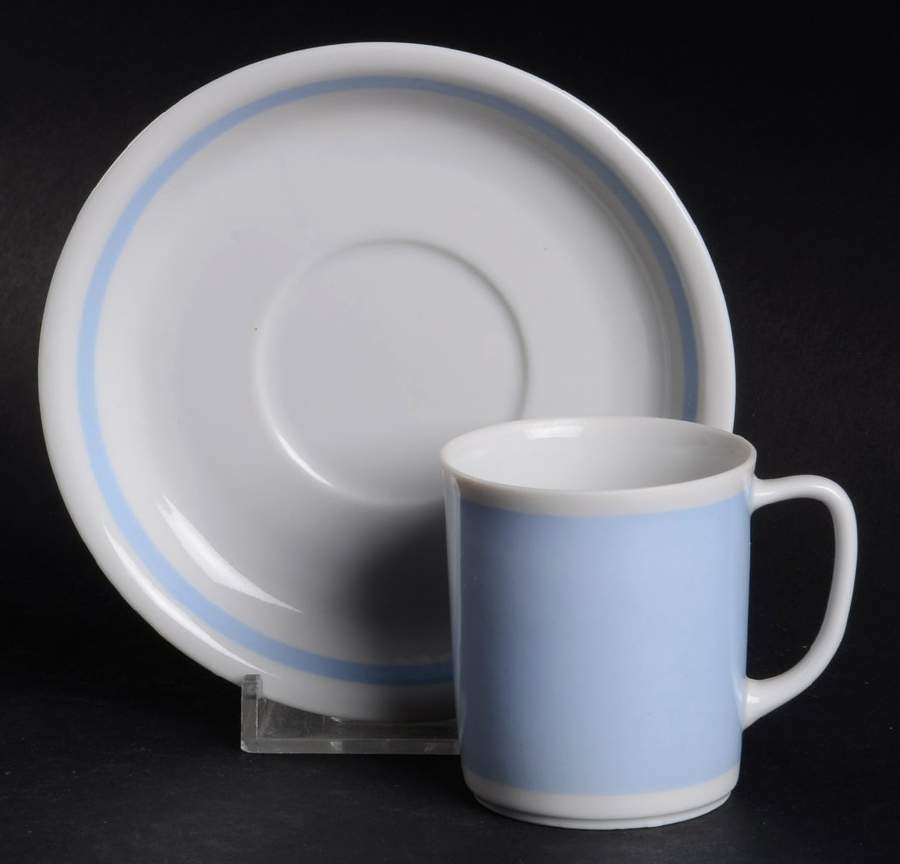 GIN347 Flat Demitasse Cup & Saucer Set by Ginori 1735-1