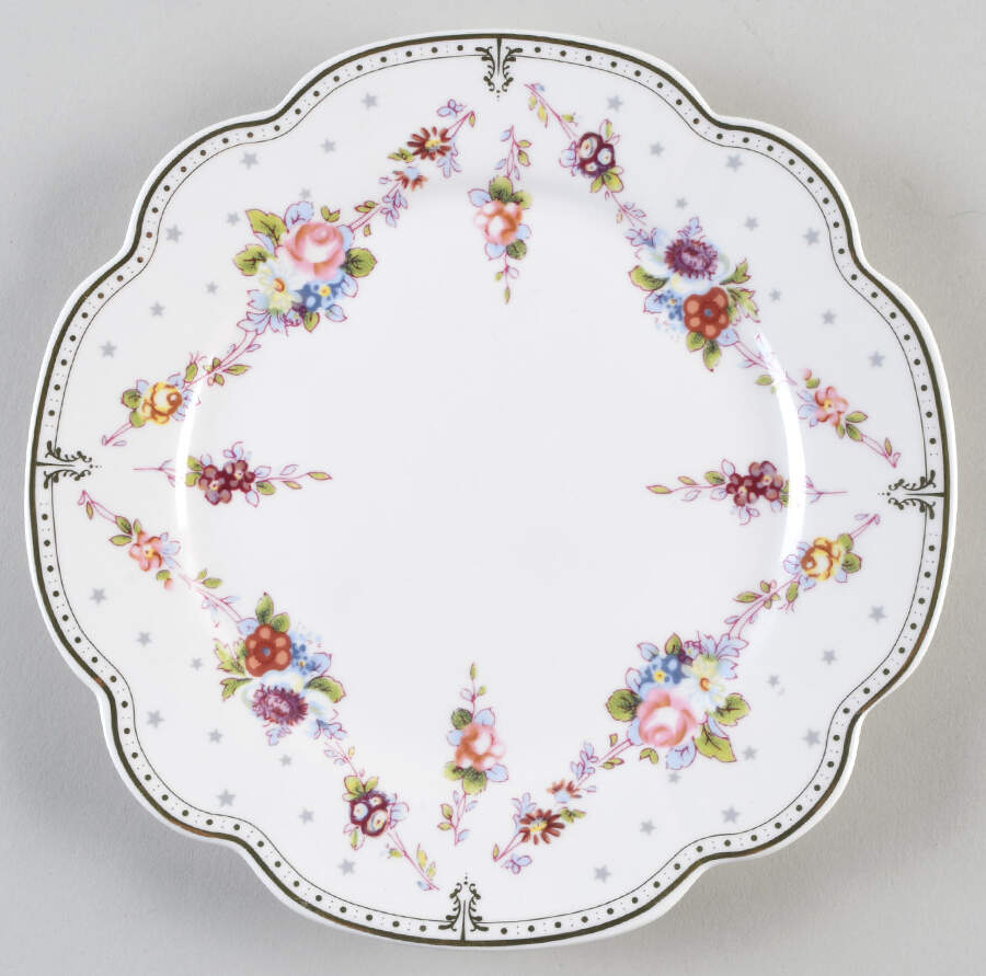 Rose Swag Salad Plate by Grace's Teaware-1