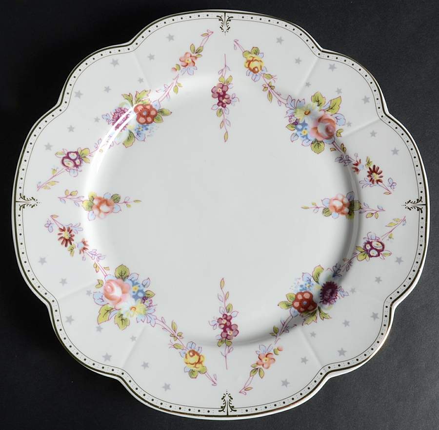 Rose Swag Dinner Plate by Grace's Teaware-1