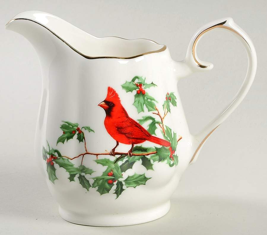 Red Cardinal Creamer by Grace's Teaware-1