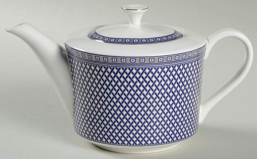 Metro Blue Tea/Coffee Pot & Lid by Grace's Teaware-1