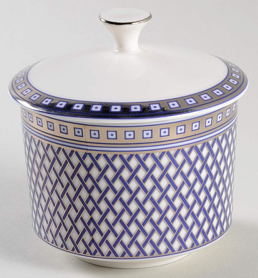 Metro Blue Sugar Bowl & Lid by Grace's Teaware-1