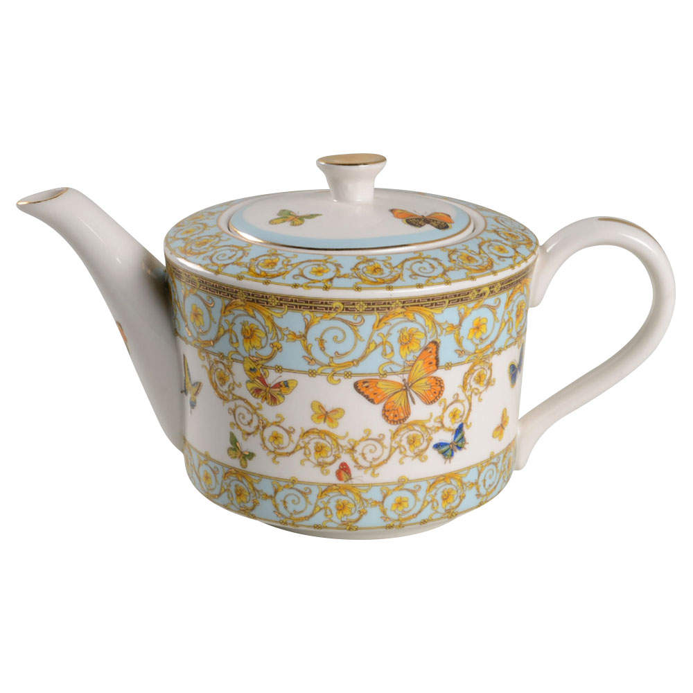 Blue Butterfly Teapot & Lid by Grace's Teaware-1