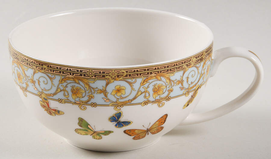 Blue Butterfly Cup for Individual Teapot & Lid with Cup by Grace's Teaware-1