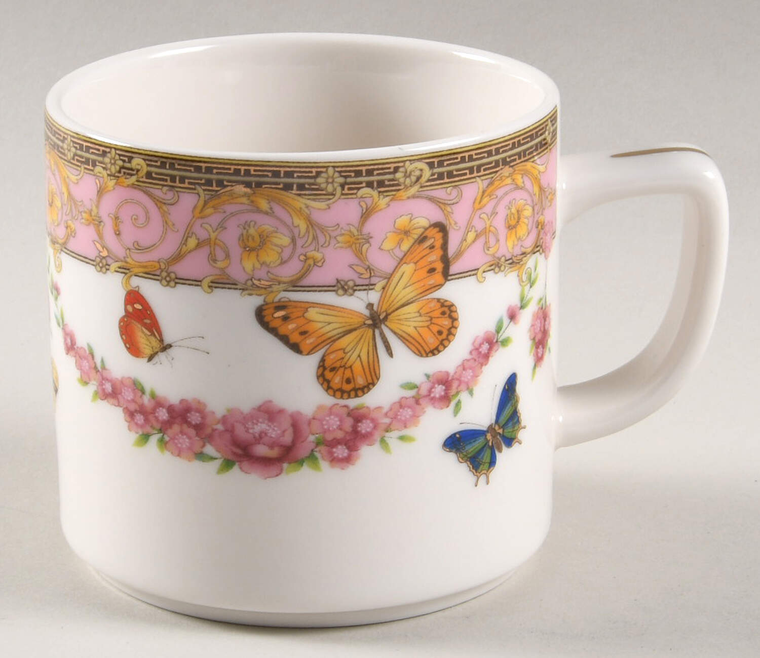 Pink Butterfly Mug by Grace's Teaware-1
