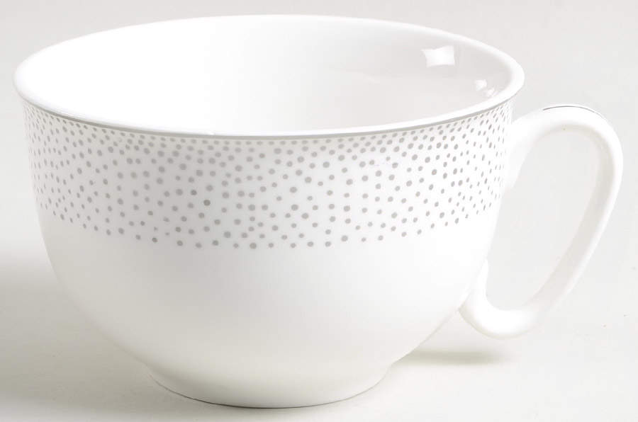 Metallic Silver Dots Jumbo Cup by Grace's Teaware-1