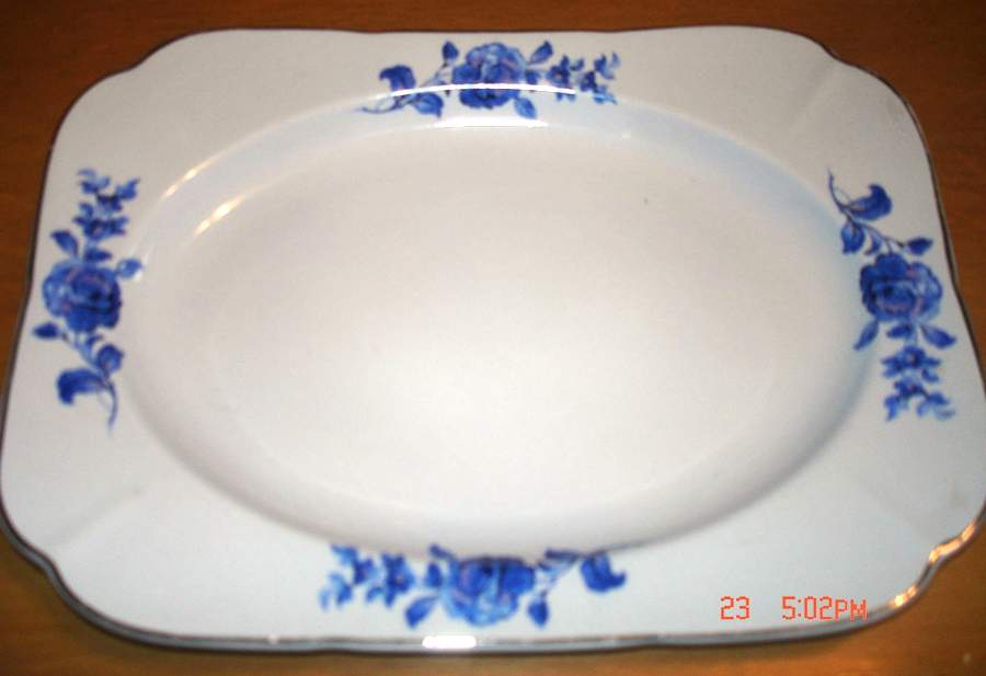 Rhapsody 12" Oval Serving Platter by WS George-1