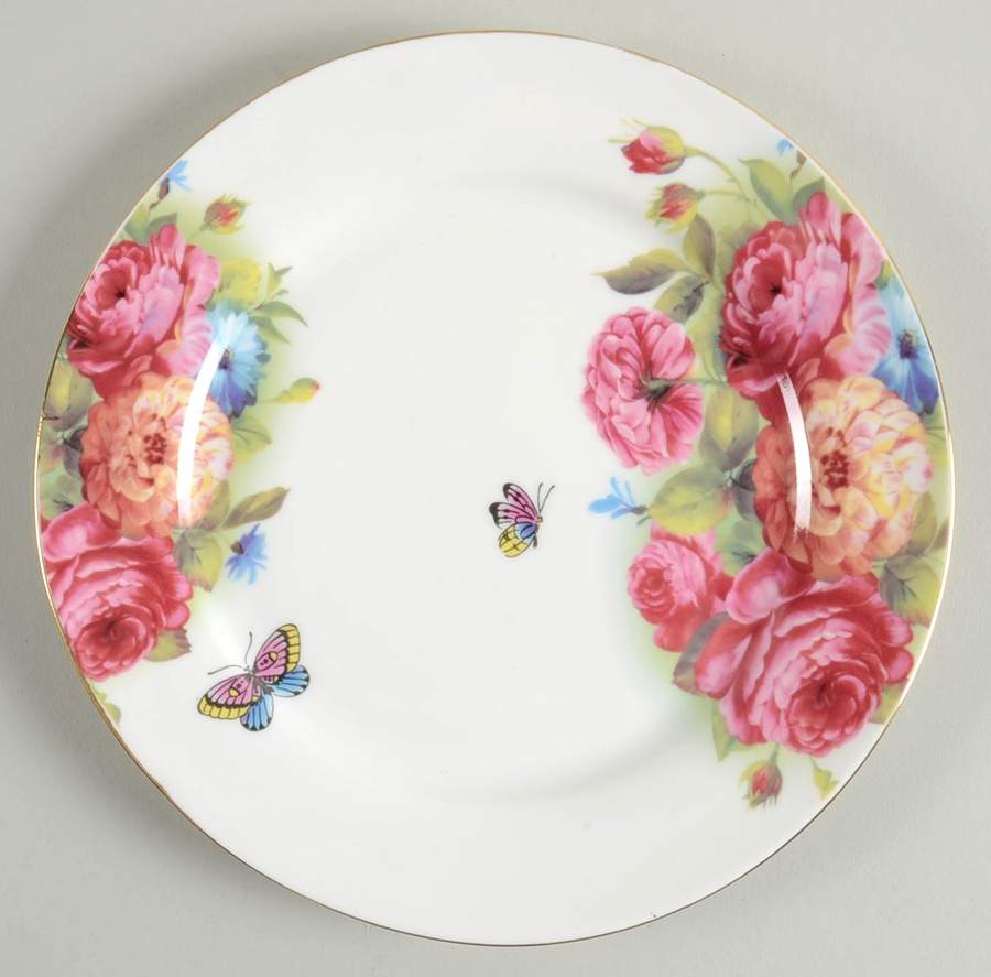 Sandra's Rose Salad Plate by Grace's Teaware-1
