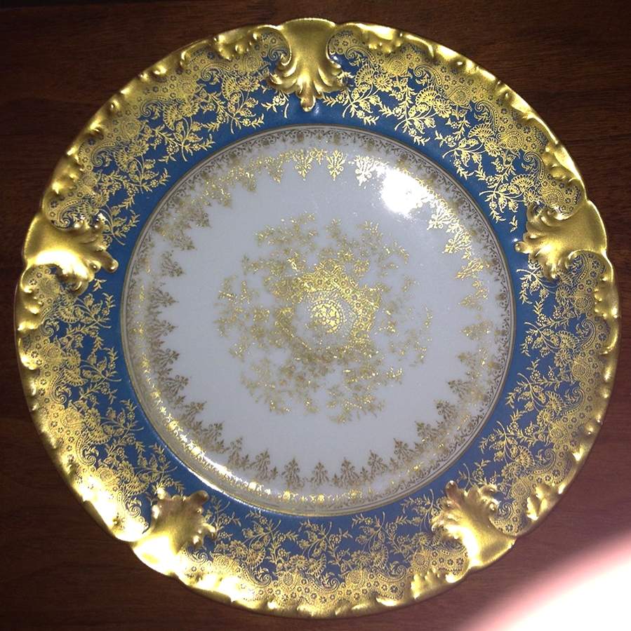 GDA41 Blue Salad Plate by Gerard, Dufraisseix & Abbot-1