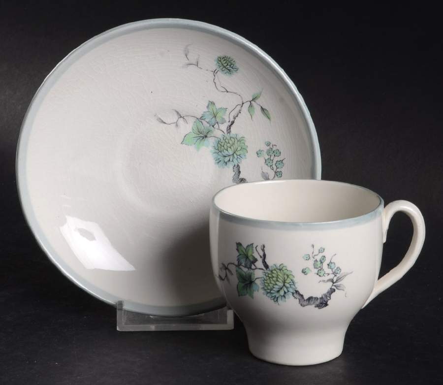 Nippon Flat Demitasse Cup & Saucer Set by Gefle-1