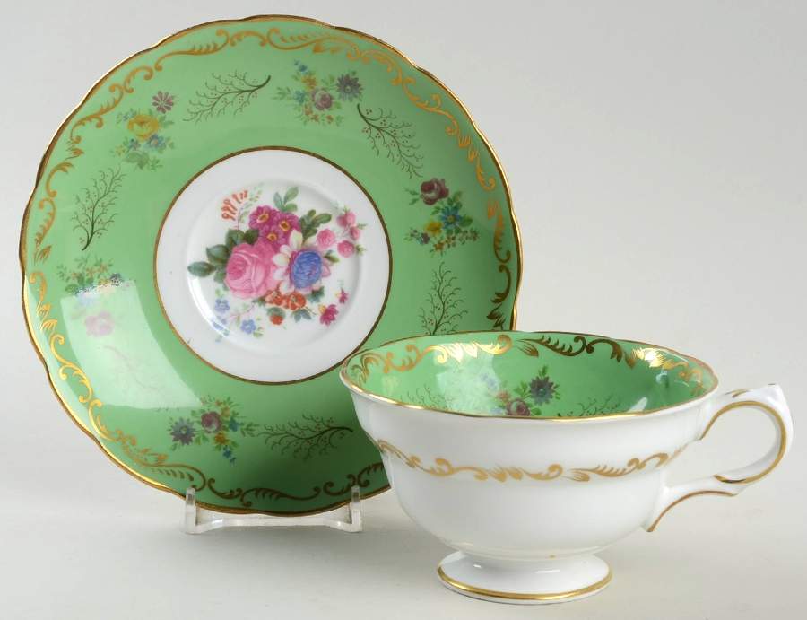 A318 Footed Cup & Saucer Set by Grosvenor-1