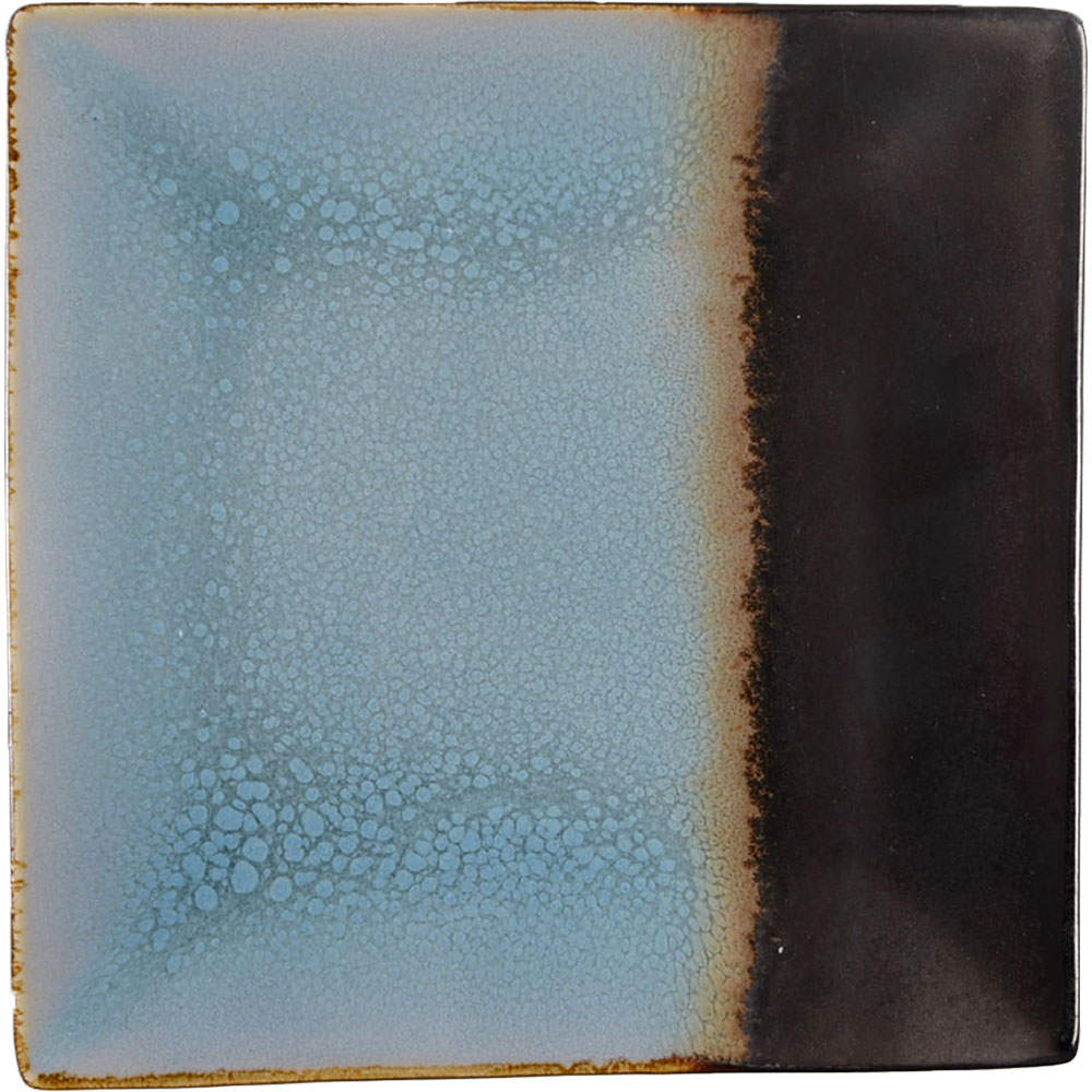 Kaidence Blue Square Salad Plate by Gibson Designs-1