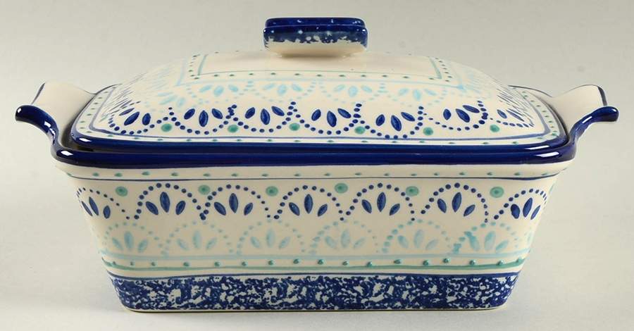 Kamille Rectangular Covered Casserole by Gibson Designs-1