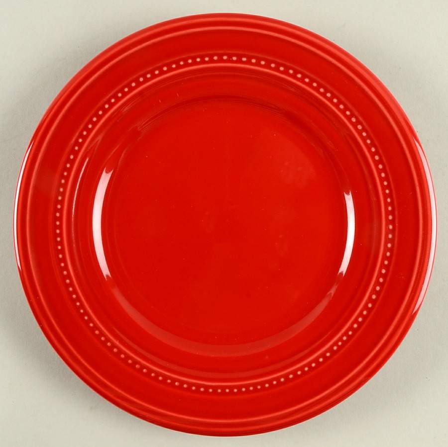 Barberware Red (Round) Salad Plate by Gibson Designs-1