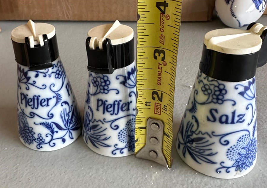 Blue Onion Salt & Pepper Set by Gerold Porzellan-1