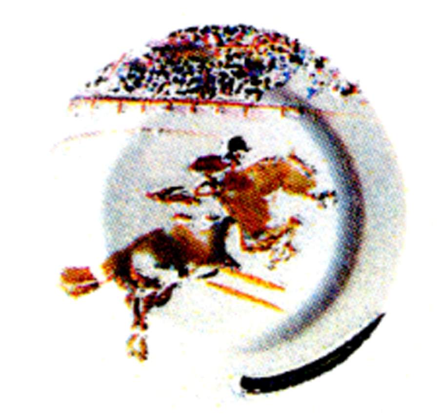 Cavaliers Wine Bottle Coaster by Faiencerie De Gien-1