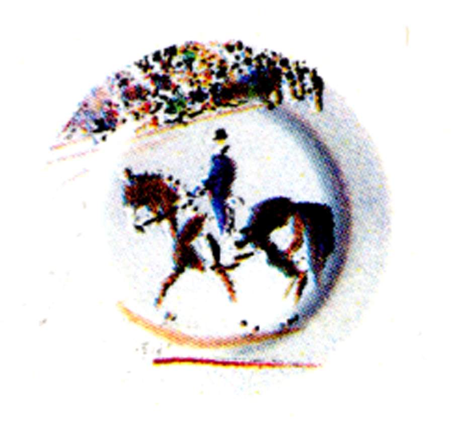 Cavaliers Wine Bottle Coaster by Faiencerie De Gien-1