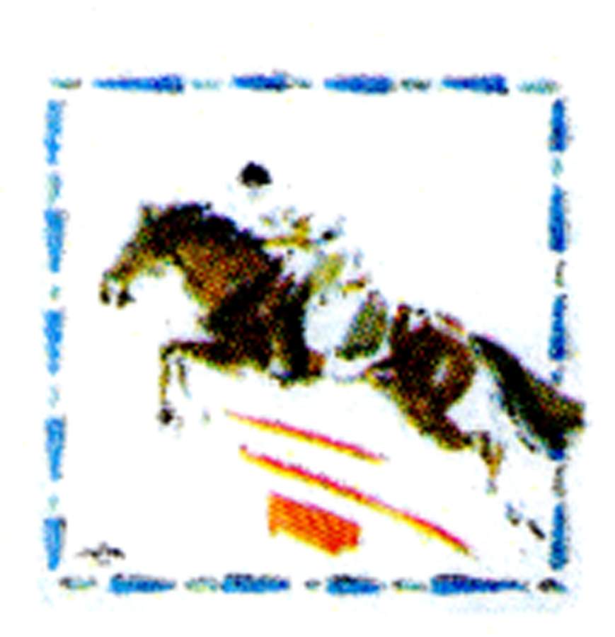 Cavaliers Square Acrylic Coaster by Faiencerie De Gien-1
