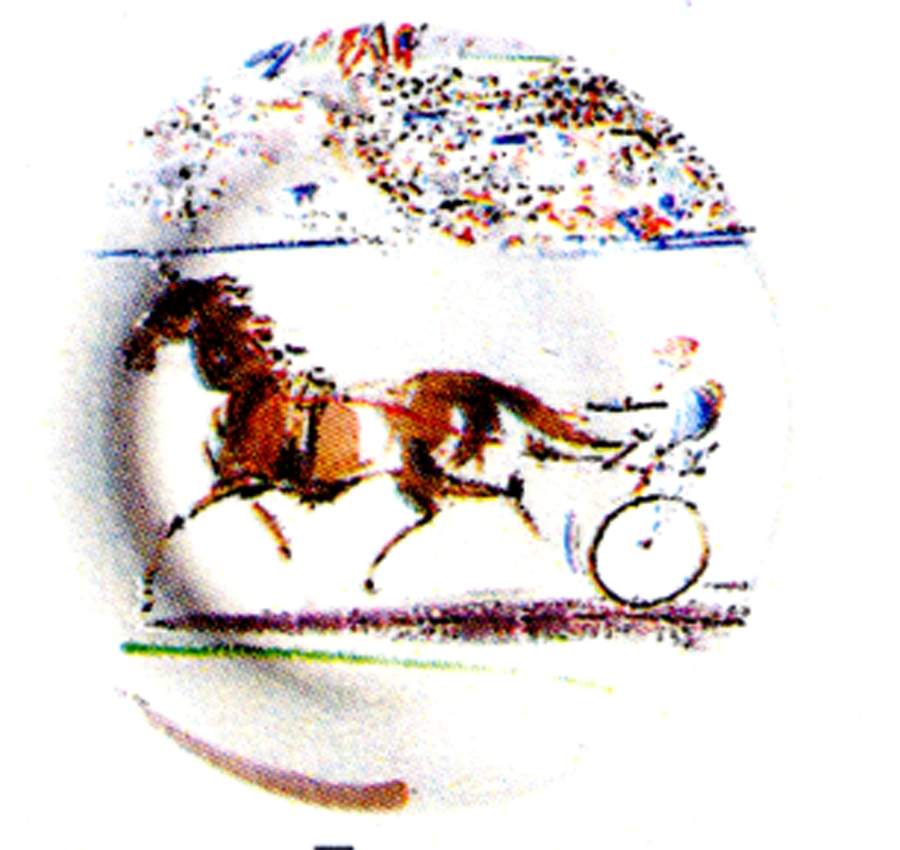 Cavaliers Canape Plate by Faiencerie De Gien-1