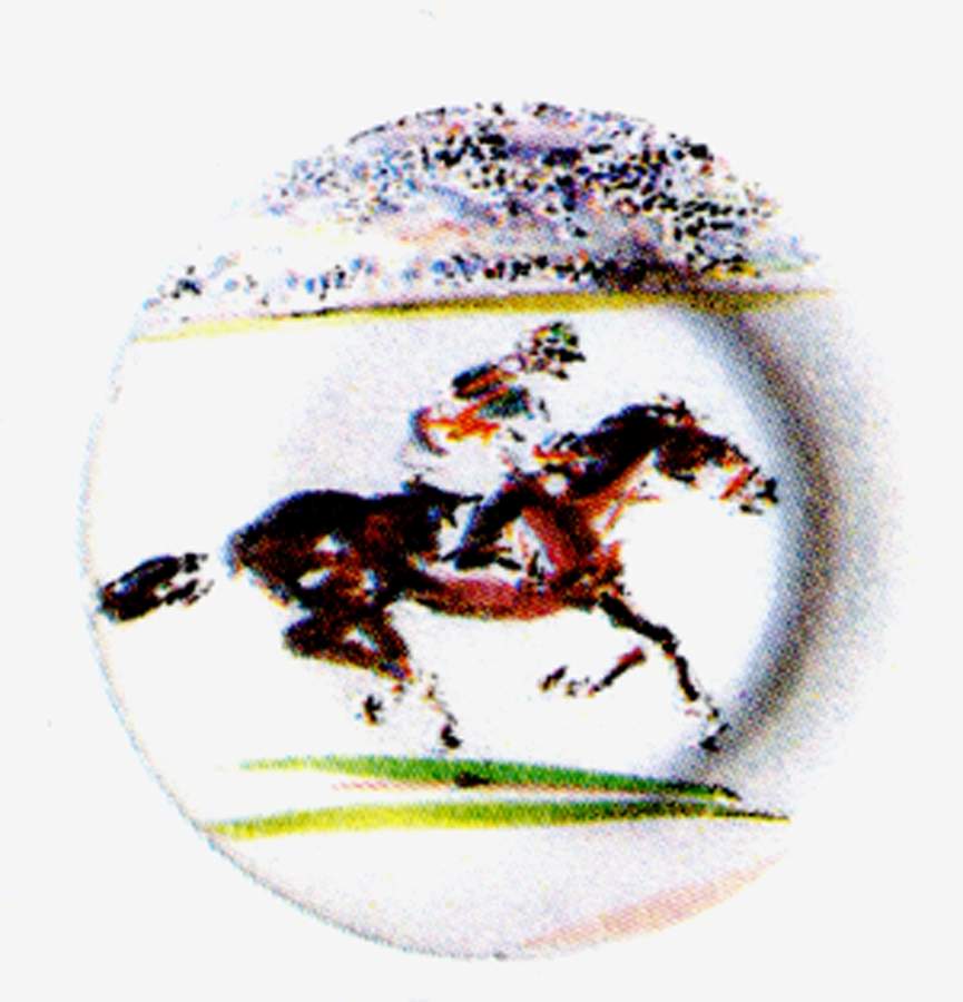 Cavaliers Canape Plate by Faiencerie De Gien-1