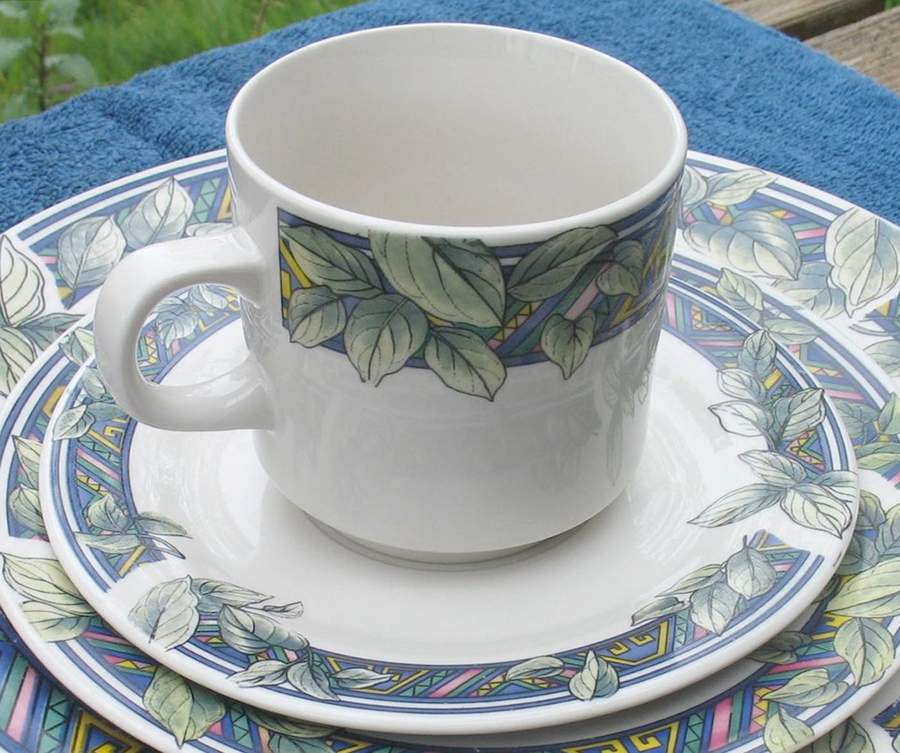 GID402 Flat Cup & Saucer Set by Gibson Designs-1