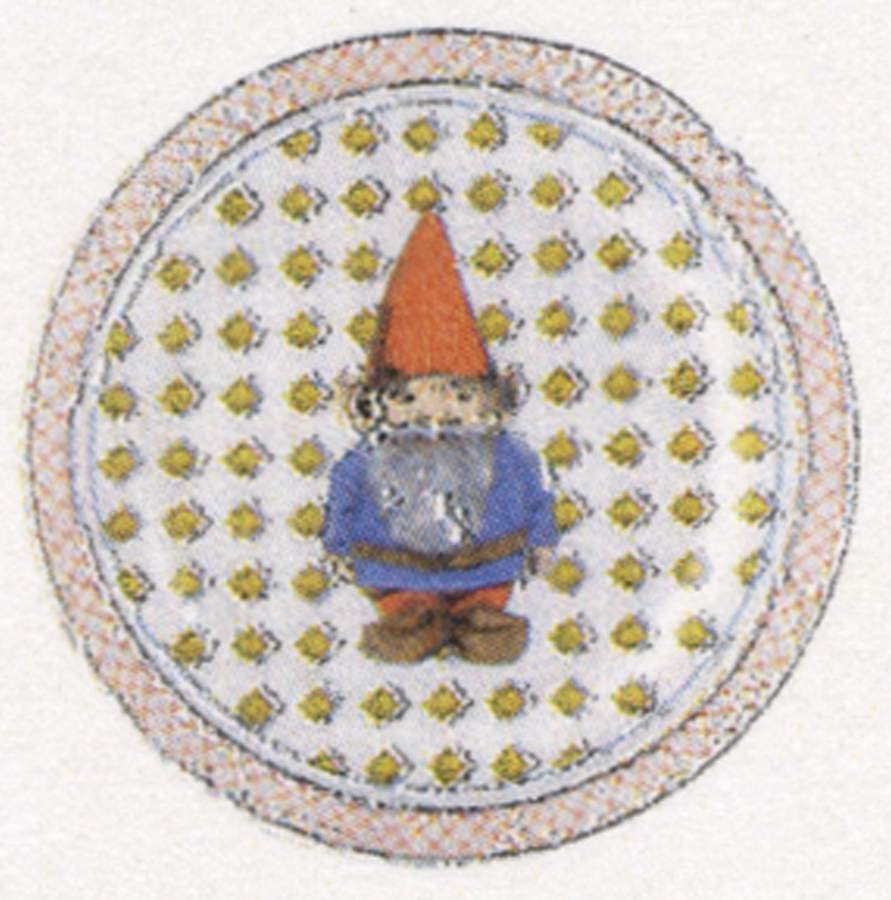 Lucien Wine Bottle Coaster by Faiencerie De Gien-1