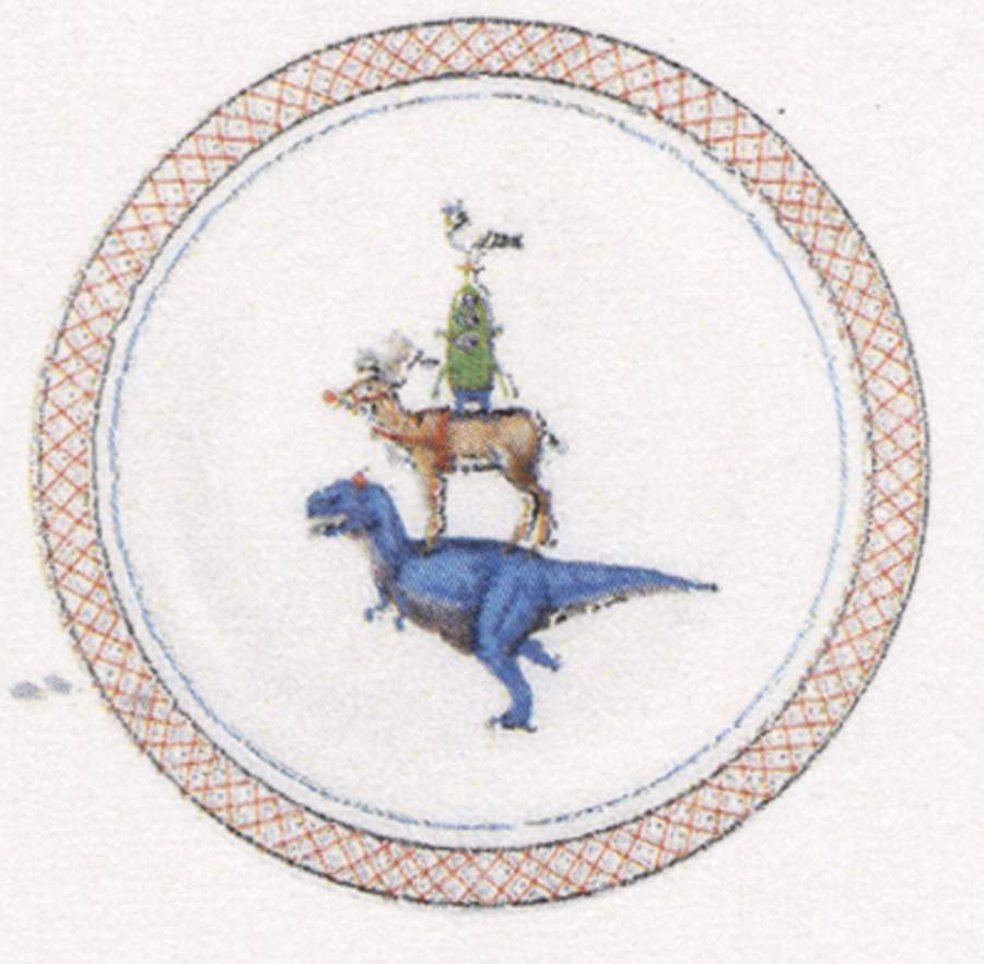 Lucien Canape Plate by Faiencerie De Gien-1