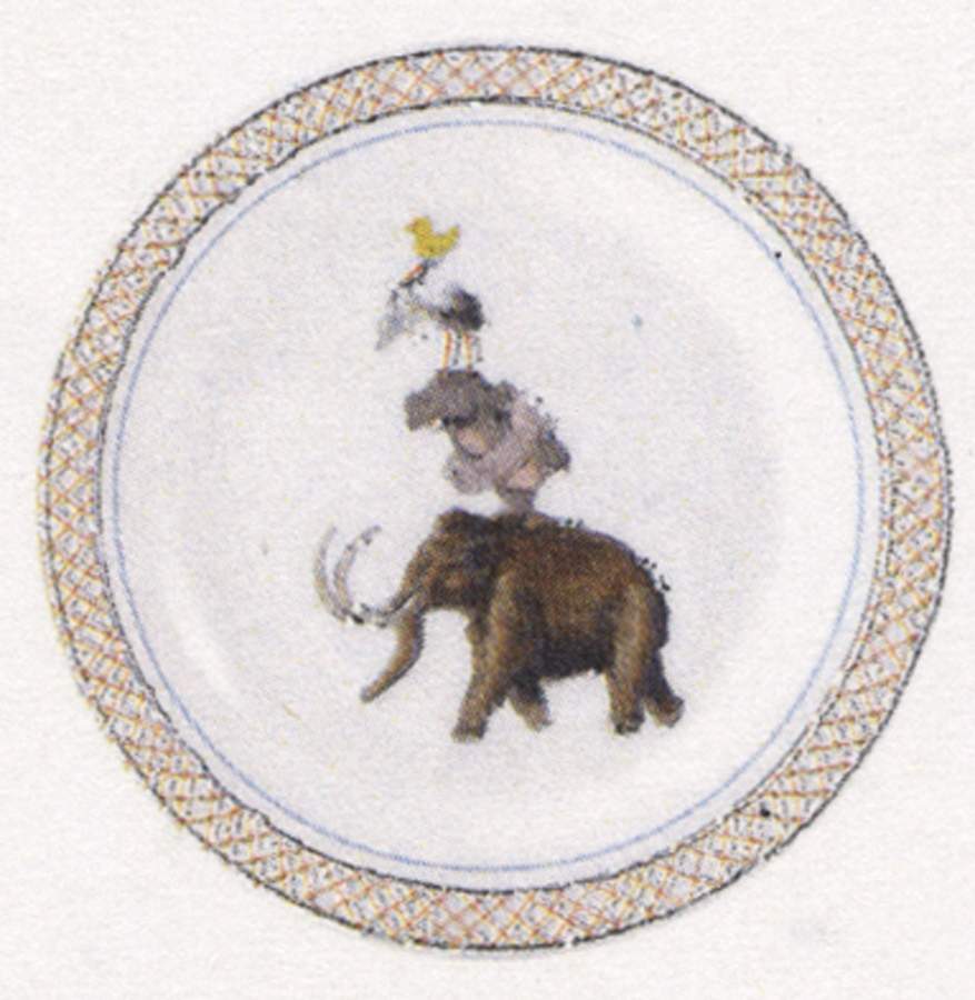 Lucien Canape Plate by Faiencerie De Gien-1