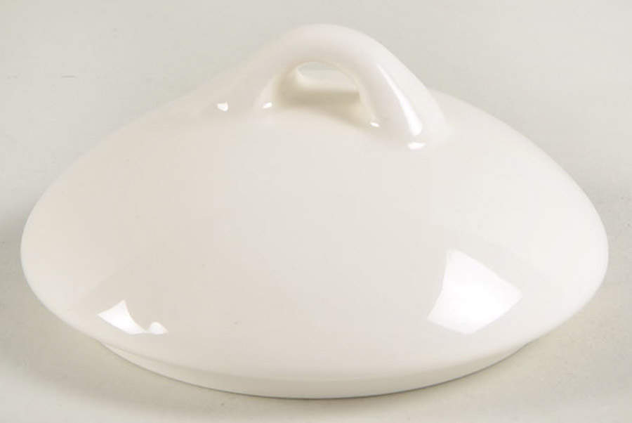 Rocaille Blanc (White) Lid for Sugar Bowl by Faiencerie De Gien-1