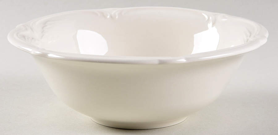 Rocaille Blanc (White) Coupe Cereal Bowl by Faiencerie De Gien-1
