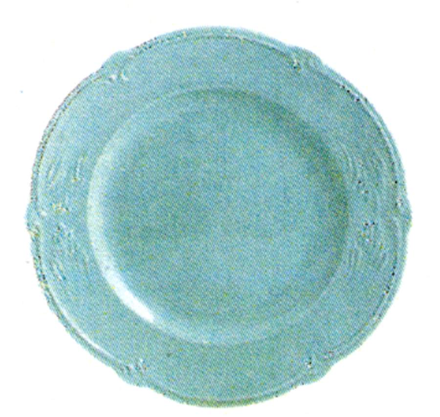 Rocaille Pastel Dinner Plate by Faiencerie De Gien-1