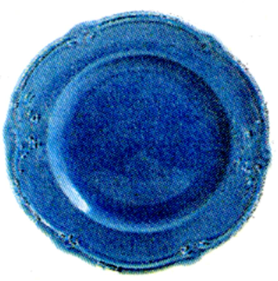 Rocaille Pastel Canape Plate by Faiencerie De Gien-1