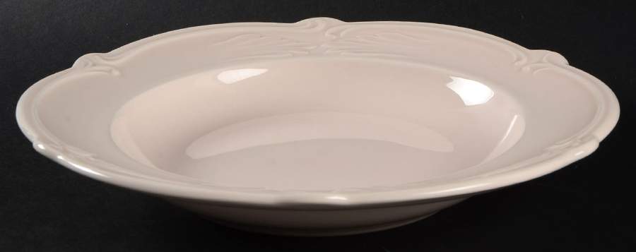 Rocaille Pastel Large Rim Soup Bowl by Faiencerie De Gien-1