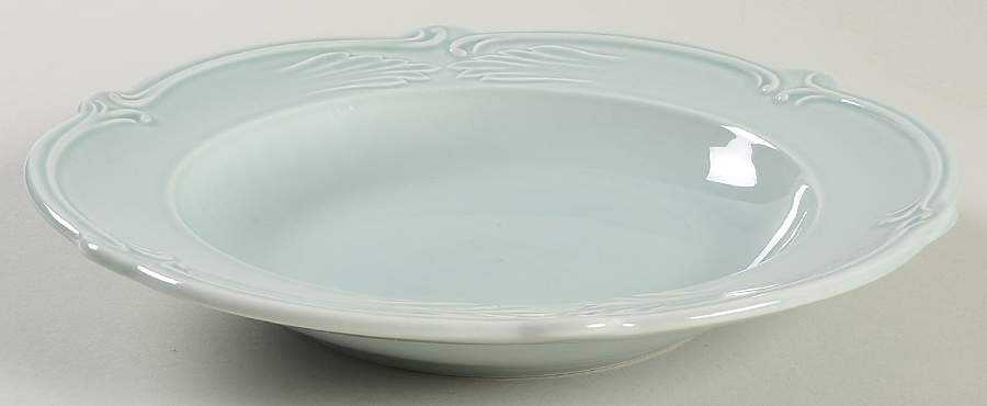 Rocaille Pastel Large Rim Soup Bowl by Faiencerie De Gien-1