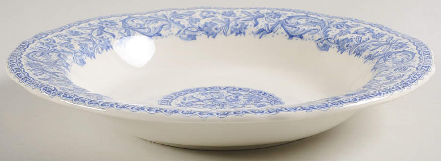 Rouen 37 Large Rim Soup Bowl by Faiencerie De Gien-1