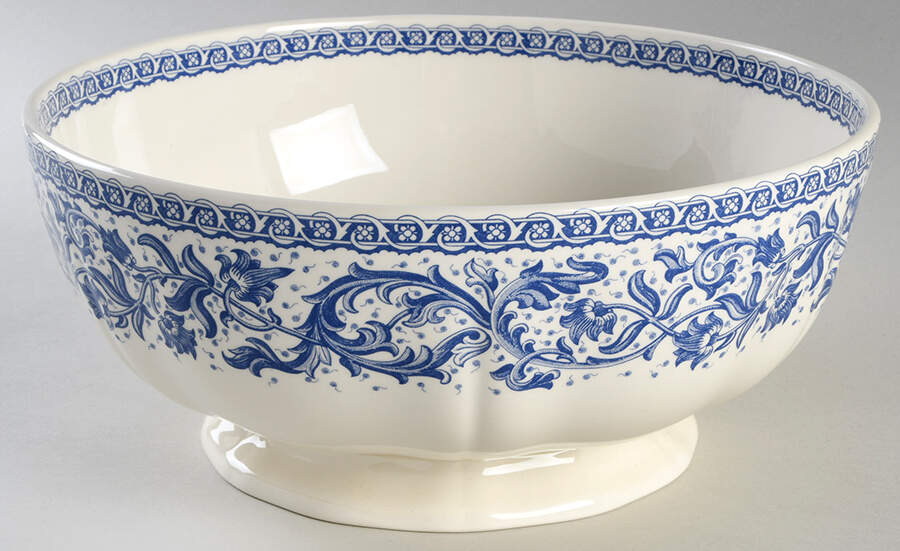 Rouen 37 9" Round Vegetable Bowl by Faiencerie De Gien-1