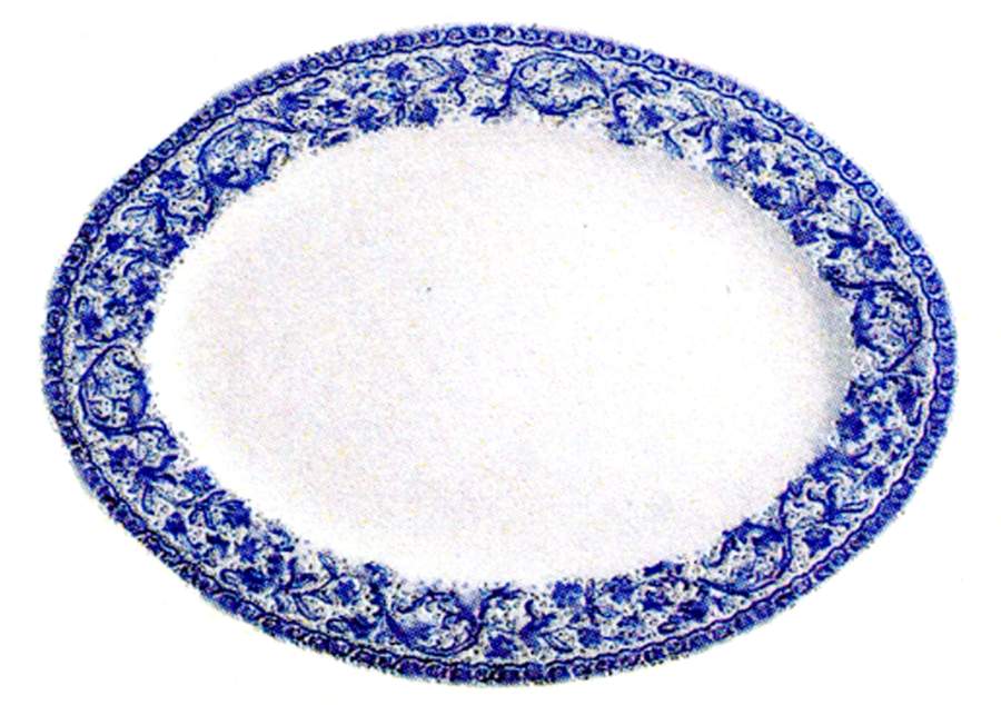 Rouen 37 17" Oval Serving Platter by Faiencerie De Gien-1
