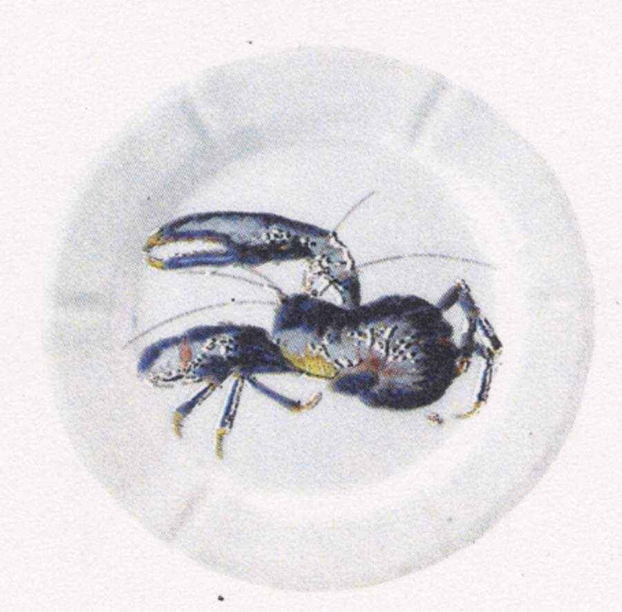 Grand Crustaces  (Scallope Rim) Dinner Plate by Faiencerie De Gien-1