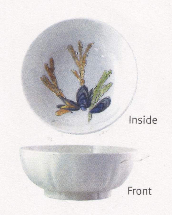Grand Crustaces  (Scallope Rim) 8" All Purpose Bowl by Faiencerie De Gien-1