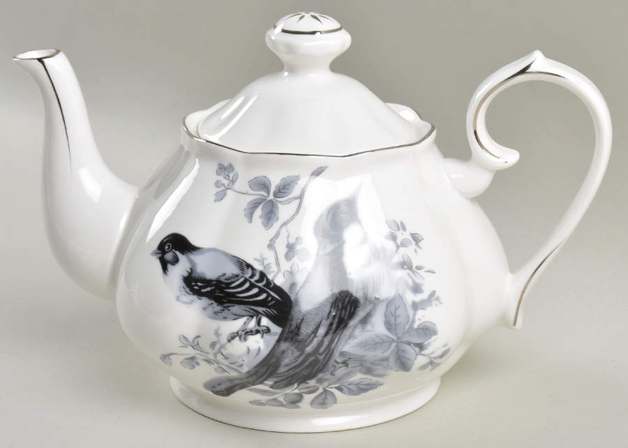 Pasadena Blackbirds Teapot & Lid by Grace's Teaware-1