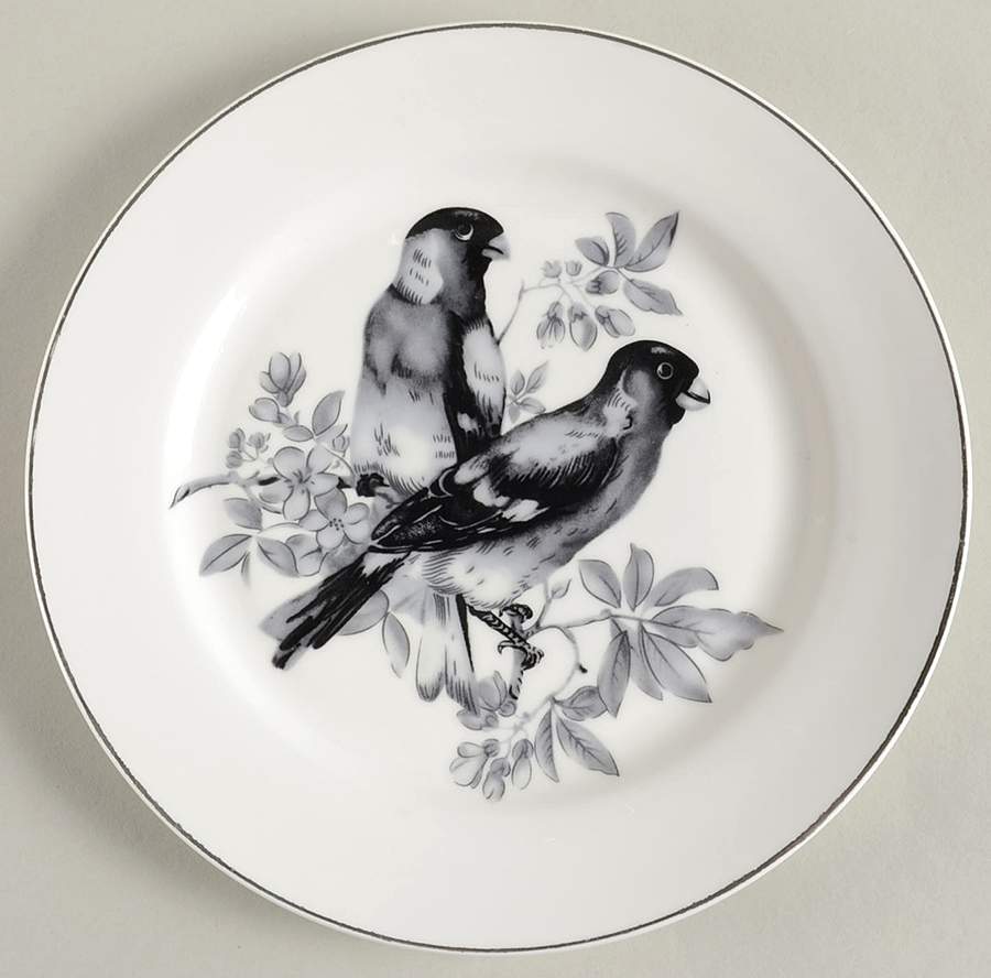 Pasadena Blackbirds Salad Plate by Grace's Teaware-1