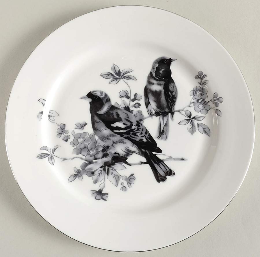 Pasadena Blackbirds Salad Plate by Grace's Teaware-1