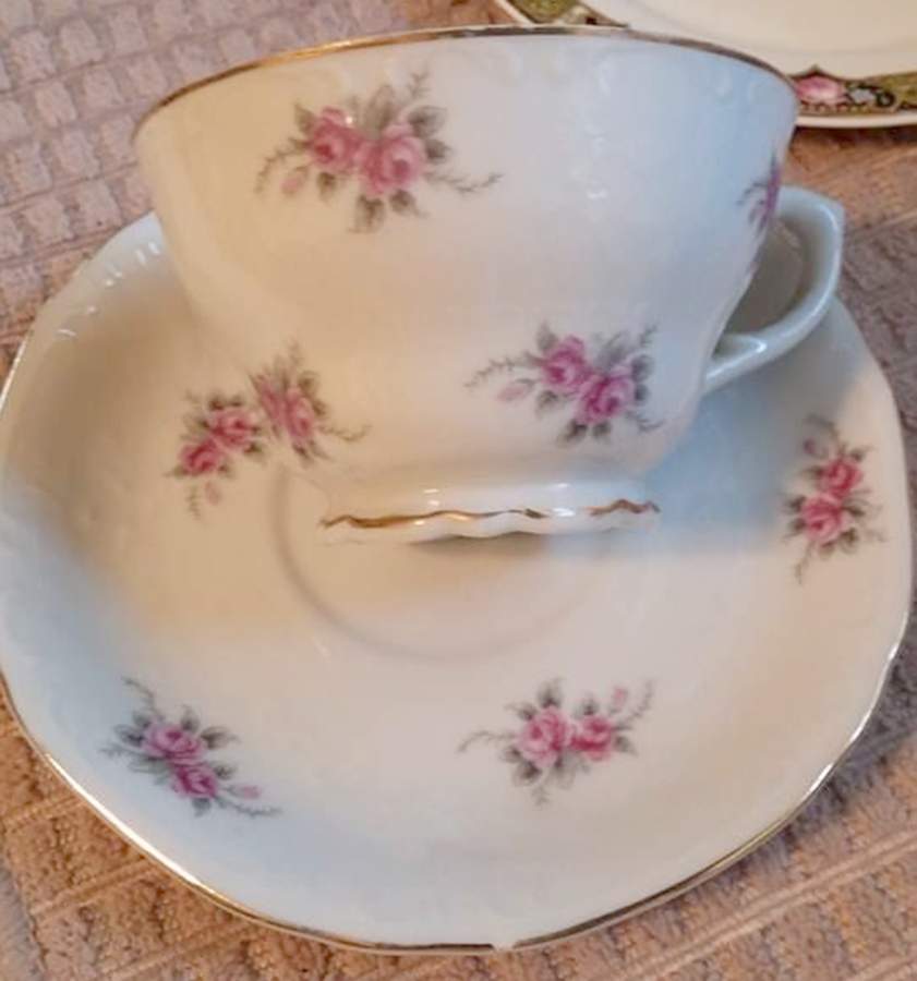 GRT9 Footed Cup & Saucer Set by Grantcrest-1